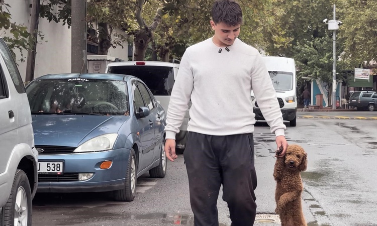 Ayrıntılar Netleşti: Manisa Akhisar'da köpeğini patisinden tutarak yürüten kişi eleştirilere yanıt verdi: Geli
