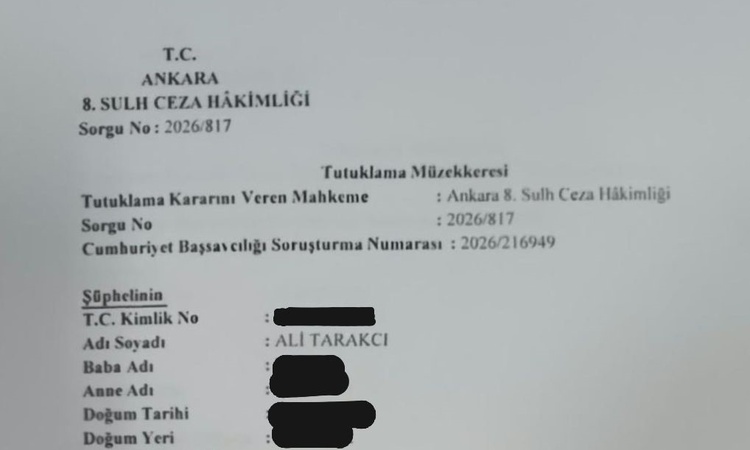 Bakan istifa edecek paylaşımı yapan Ali Tarakcı yanıltıcı bilgi nedeniyle hakkında tutuklama kararı verildi ve