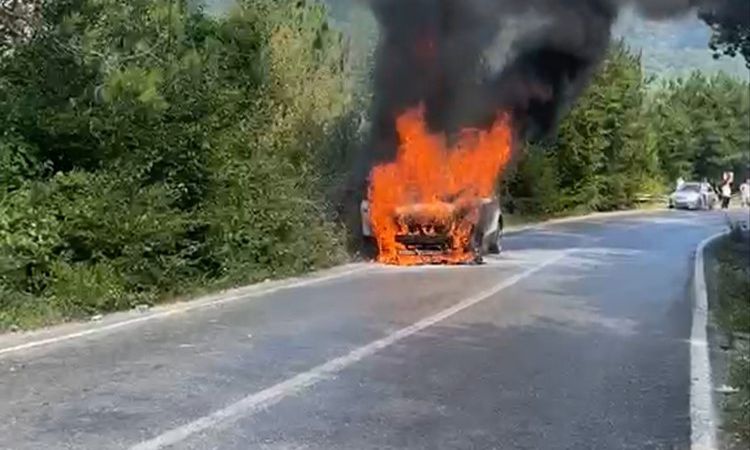 Ayrıntılar Netleşti: Bartın'da Otomobil Alev Aldı: Kullanılamaz Hale Geldi - Son Dakika Haberleri: Gelişmeler