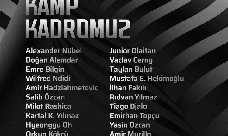 Ayrıntılar Netleşti: Beşiktaş'ın Hradec Kralove Maçı Kamp Kadrosu Duyuruldu - Son Dakika Haberleri | İşte Tüm