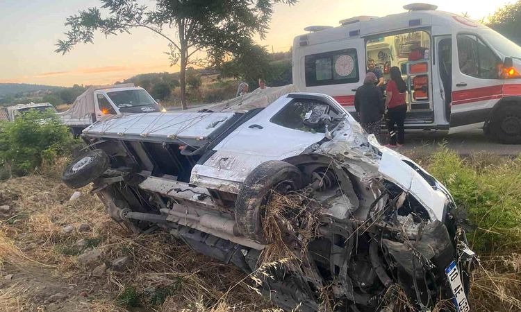 A pickup truck flew into a ditch in Bigadiç: 1 injured - Last Minute
