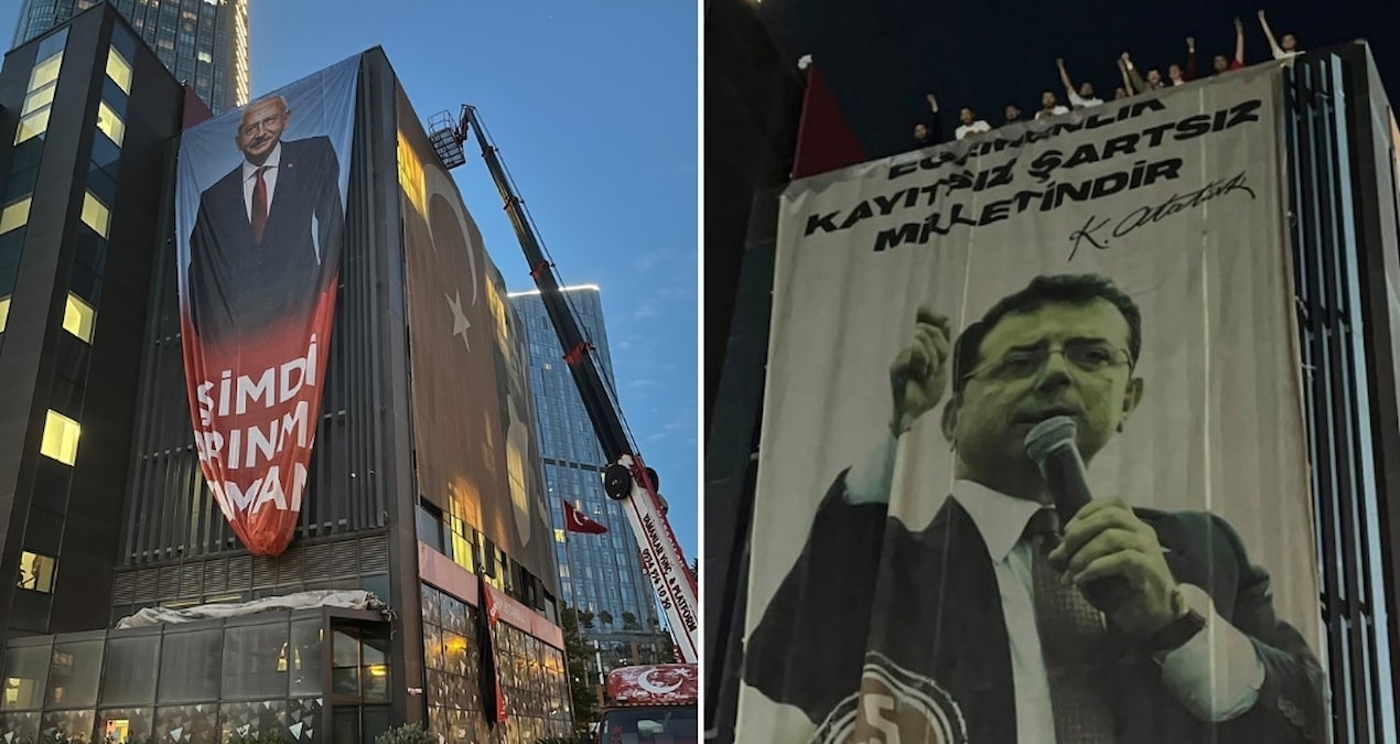 Young people re-hung the İmamoğlu poster, which was taken down by the 'Butlan' management - Last Minute