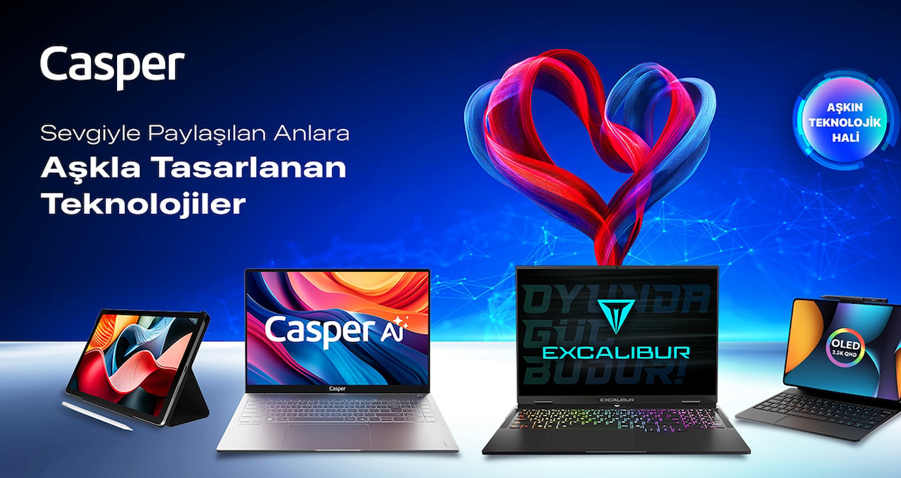 Ayrıntılar Netleşti: Casper’dan Sevgililer Günü’ne Özel Teknoloji Ürünleri - Son Dakika Haberleri | İşte Tüm A