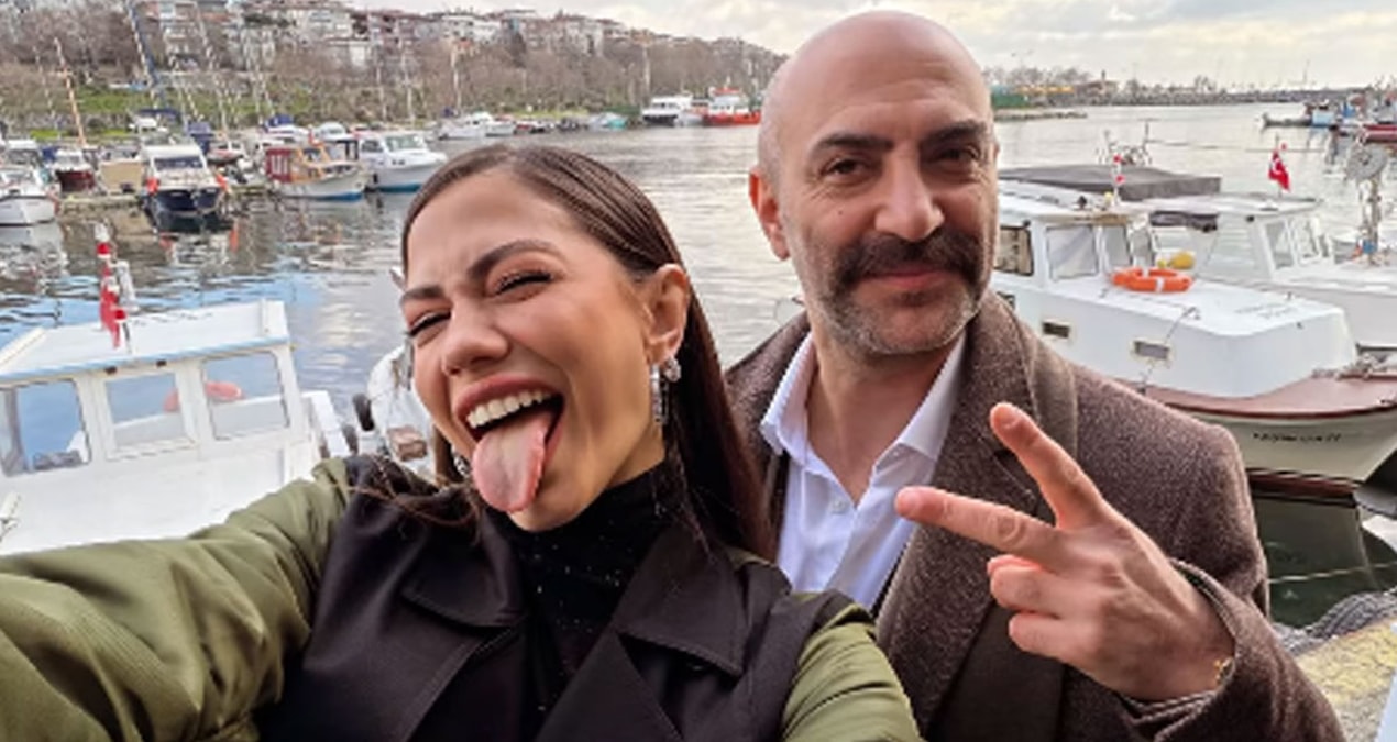 Ayrıntılar Netleşti: Demet Özdemir’den Ölü Yaşar ile set pozu! Dilini çıkarması sosyal medyada olay oldu - Son