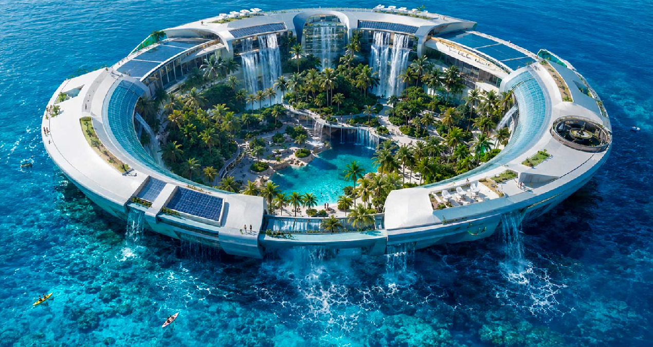 Giant waterfalls will be built in the middle of the sea: Free electricity will be produced - Breaking News