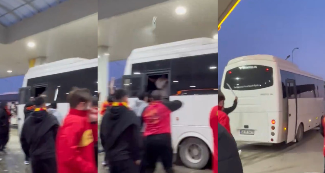 Derbi yolunda saldırıya uğradılar! Beşiktaşlı taraftarlara kılıç çektiler - Son Dakika Haberleri - Son Dakika