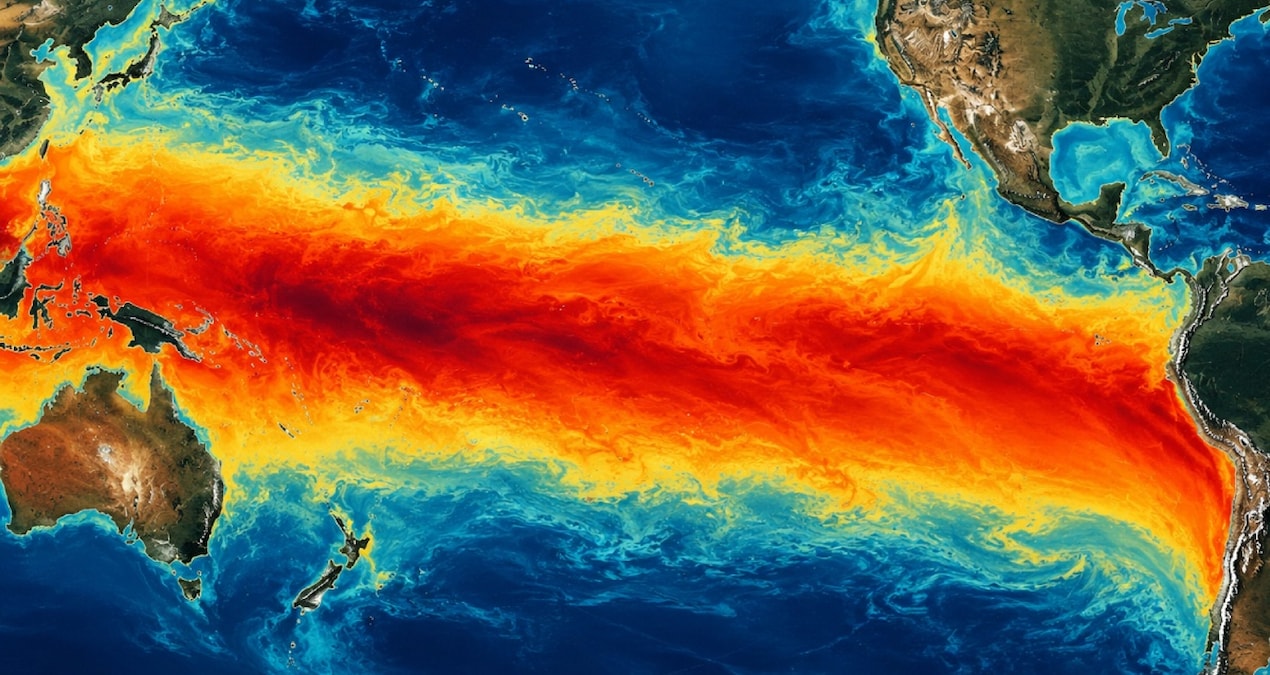 Giant hot water mass has moved: It extends for hundreds of kilometers - Latest News