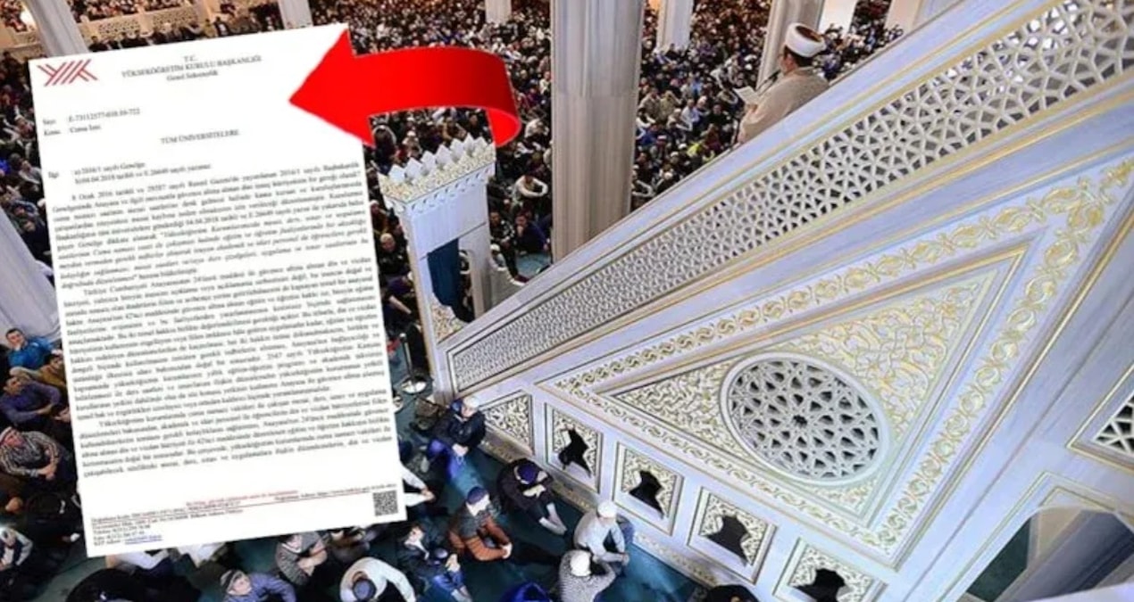 "Din ve vicdan özgürlüğü kısıtlanıyor" başvurusuna YÖK'ten cuma namazı hatırlatması - Son Dakika | İşte Tüm Ay
