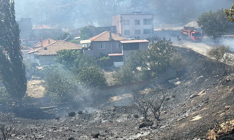 Gündemden Son Bilgiler: Edremit'te orman alevlerı: Ekipler havadan ve karadan müdahale ediyor - Son Dakika - S