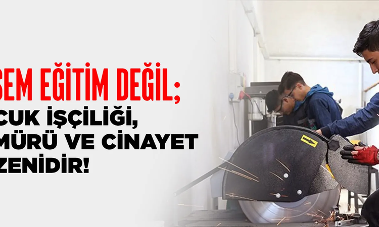 Eğitim-İş: MEB’in MESEM yanıtları üstü örtülmeye çalışılan çocuk cinayetlerini gözler önüne sermektedir: Geliş