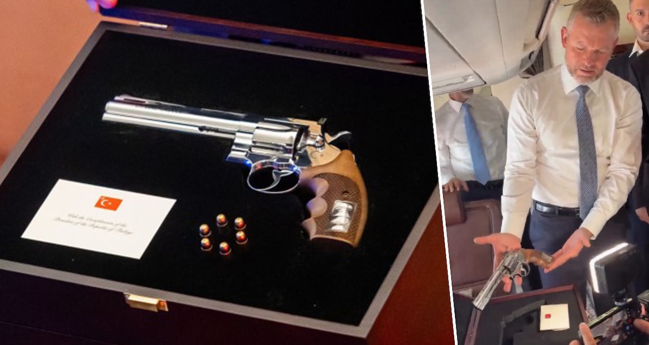 The gun given as a gift by Erdoğan is in the hands of two leaders! One introduced it on the plane, the other in the palace - Latest News