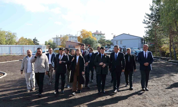 Erzurum Gastronomi Lisesi'nin yeni kampüsündeki çalışmalar yerinde incelendi: Gelişmeler Takip Ediliyor