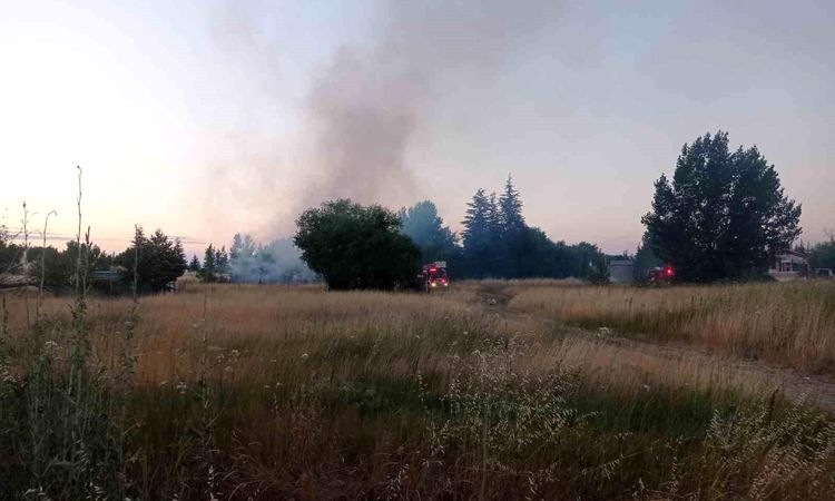 Large flames in a grassy area in Eskişehir caused panic - Last Minute