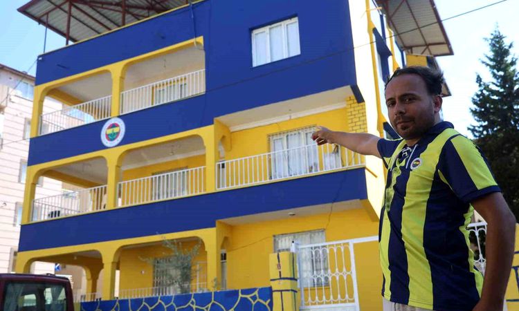 The 'Fenerbahçe house', which the fanatic family painted in yellow and dark blue and had an emblem placed on it, became a symbol - Breaking News