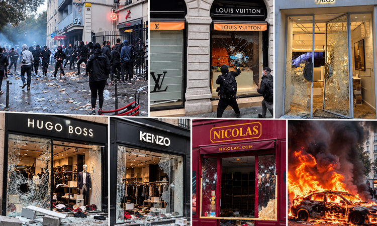 Fransa’da yüz milyonlarca Euro'luk hasar! Louis Vuitton’dan, Dior'a,Carrefour'dan Hugo Boss’a mağazalar yağmal