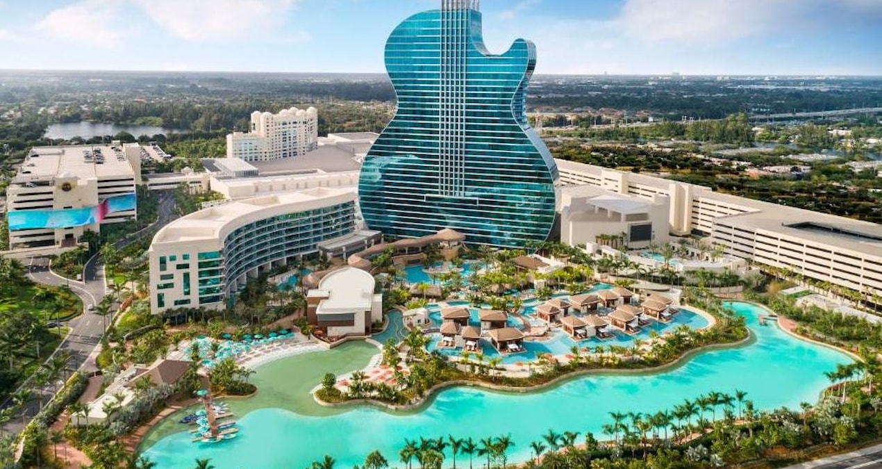 Ayrıntılar Netleşti: Gitara benzeyen otel, eğlence başkentinden gökyüzüne doğru yükseliyor - Son Dakika Haberl