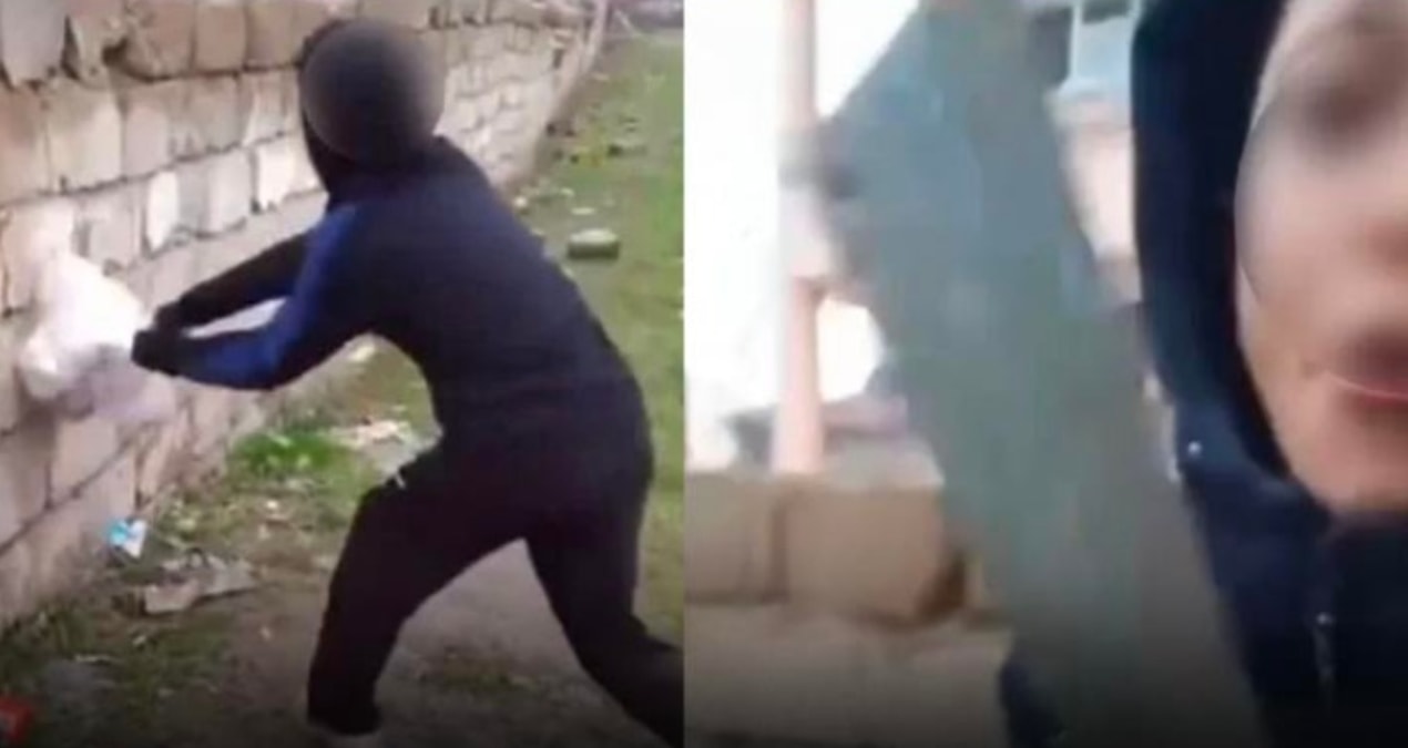 Görüntüler kan dondurdu! Çuvala koyup duvara fırlattılar - En Son Haber