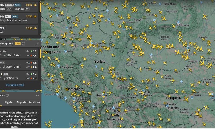 Greenwood's flight is currently the most followed flight - Last Minute