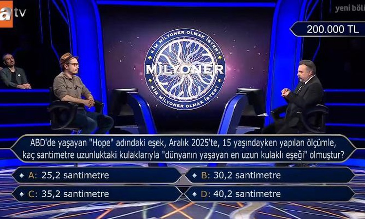 Gündemden Son Bilgiler: ABD'de yaşayan "Hope" adındaki eşek, Aralık 2025'te, 15 yaşındayken yapılan ölçümle, k