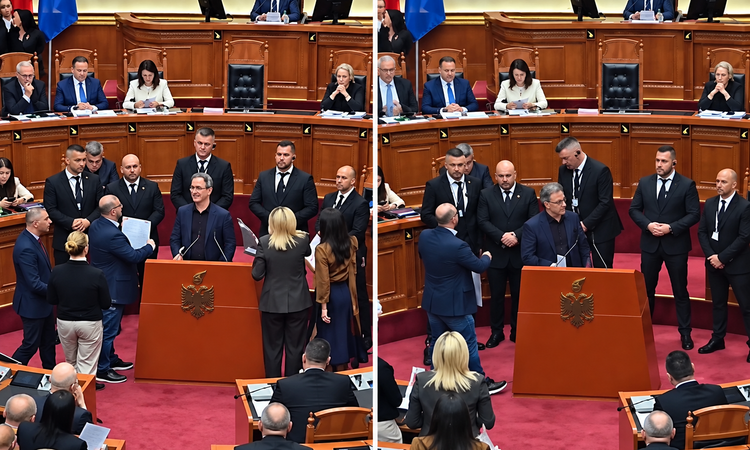 Gündemden Son Bilgiler: Arnavutluk Meclisi'nde protesto: Muhalefet kürsüyü işgal etti