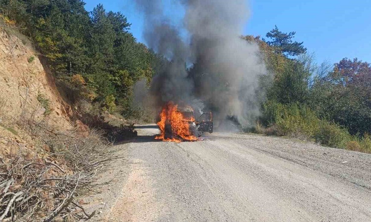 Gündemden Son Bilgiler: Bilecik Bozüyük'te seyir halindeki otomobil alev aldı; yangında yaralanan olmadı: Geli