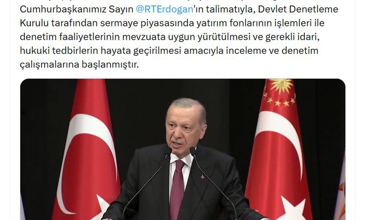 Gündemden Son Bilgiler: Devlet Denetleme Kurulu Başkanı Tanrıkulu'dan sermaye piyasalarına ilişkin açıklaması: