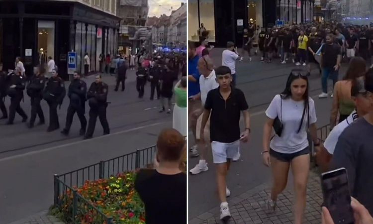 Gündemden Son Bilgiler: Fener taraftarı Fransa sokaklarını inletti! Polis etten duvar ördü Fener taraftarı Fra