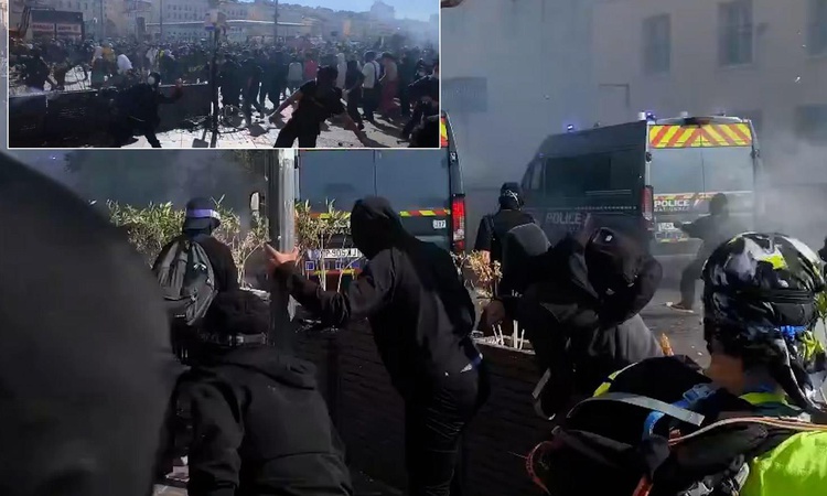Gündemden Son Bilgiler: Fransa'da sarı yelekliler her yeri yakıp yıkıyor! Polislerin çaresiz kaldığı anlar kam