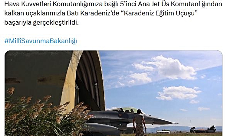 Gündemden Son Bilgiler: Hava Kuvvetleri'nden Batı Karadeniz'de eğitim uçuşu ve Merak Edilenler