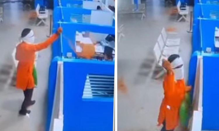 Gündemden Son Bilgiler: Hindistan'da akılalmaz soygun! Çalışanların yüzüne bunu atıp para çantasını kaptı: Gel