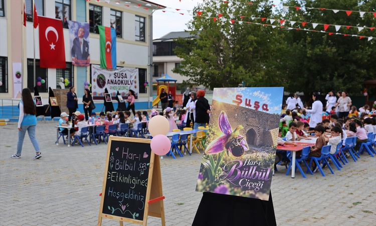 Gündemden Son Bilgiler: Iğdır'da Şuşa Anaokulu öğrencileri, Har-ı Bülbül sembolünü renklendirdi ve Merak Edile