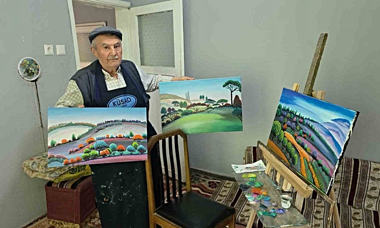 Gündemden Son Bilgiler: Kütahya’da "çoban ressam" 36 yıldır doğayı tuvale yansıtıyor: Gelişmeler Takip Ediliyo