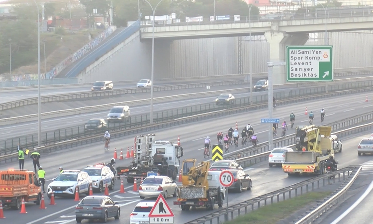 Gündemden Son Bilgiler: L'Étape Türkiye bisiklet yarışı FSM Köprüsü'nün Ankara istikametini trafiğe kapattı ve