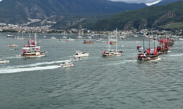 Gündemden Son Bilgiler: Muğla'da 29 Ekim Cumhuriyet Bayramı teknelerle ve 37 offroad araçla kutlandı - Son Dak