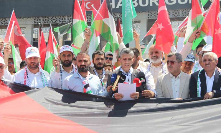 Habur'da Filistin Konvoyu İçin Oturma Eylemi - Haberleri - Son Dakika Bilgileri