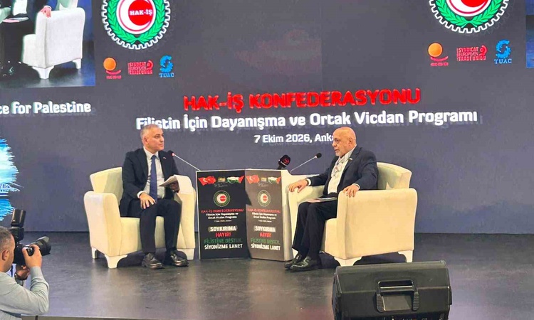 HAK-İŞ Genel Başkanı Arslan: "Sumud, dünyanın sessiz kaldığı bir dönemde Filistin davasına sahip çıkan kahrama