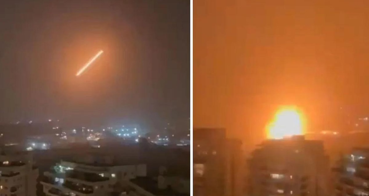 Son Gelişme: İran'dan İsrail'e köprü misillemesi! Petah Tikva kentinde Balistik füzeler görüntülendi - Son Dak