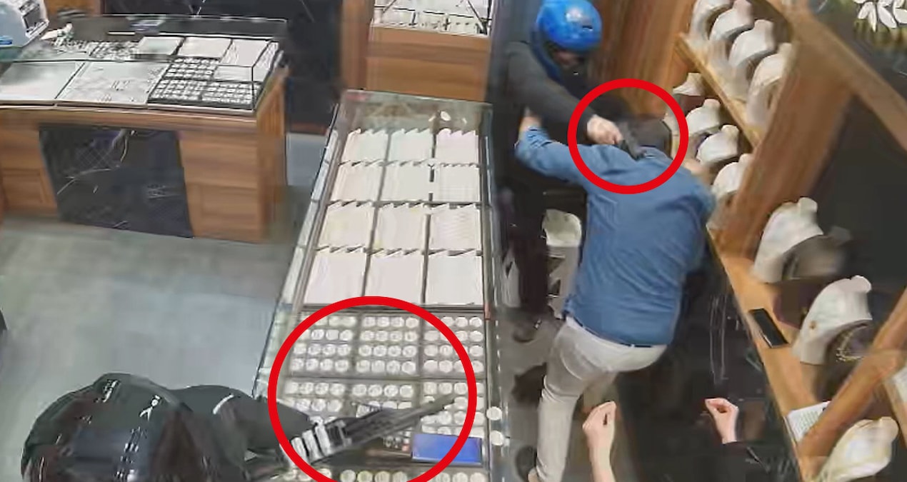 Gündemden Son Bilgiler: İstanbul'da kuyumcuya soygun girişimi! Kaskla gelip silah çektiler - En Son Haber: Gel