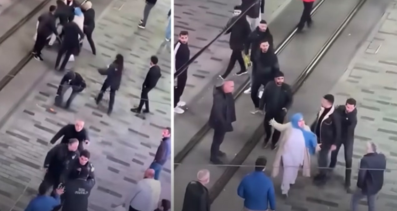 Gündemden Son Bilgiler: İstiklal Caddesi'nde ortalık bir anda karıştı! Güvenlik ile vatandaşlar birbirine gird