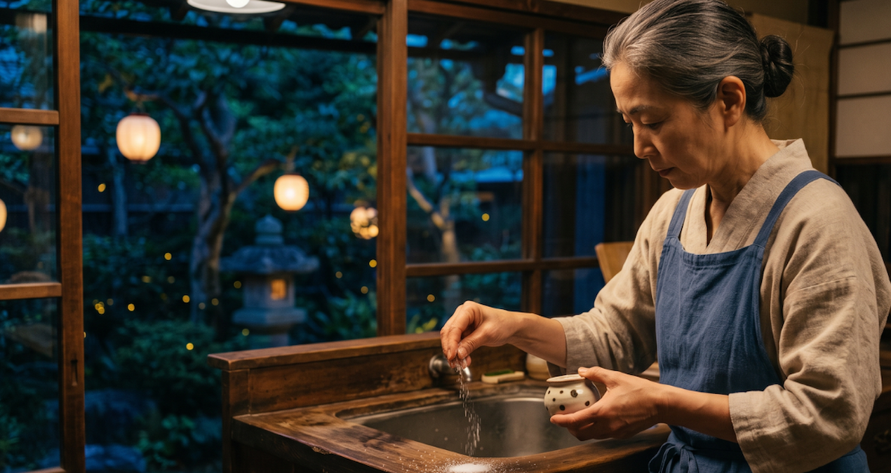 That's why the Japanese have been sprinkling salt on the sides of sinks at night for centuries - News