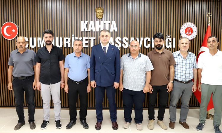 Congratulations visit from Kahta Journalists and Writers Association to Chief Public Prosecutor Atalay - News