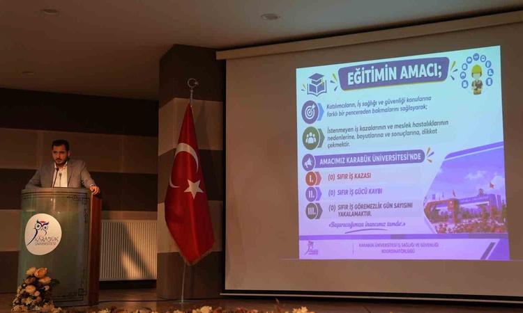 KBÜ'de mühendislik öğrencilerine iş kazaları ve laboratuvar güvenliği eğitimi verildi