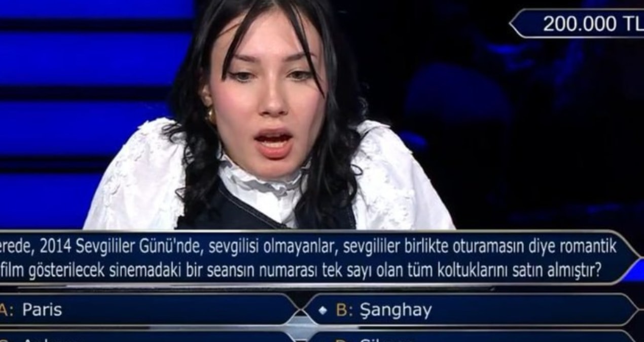 Sıcak Gündem: Kim Milyoner Olmak İster'de 200 bin TL'lik soru: Sevgililer gününde, sevgilisi olmayanlar... - S