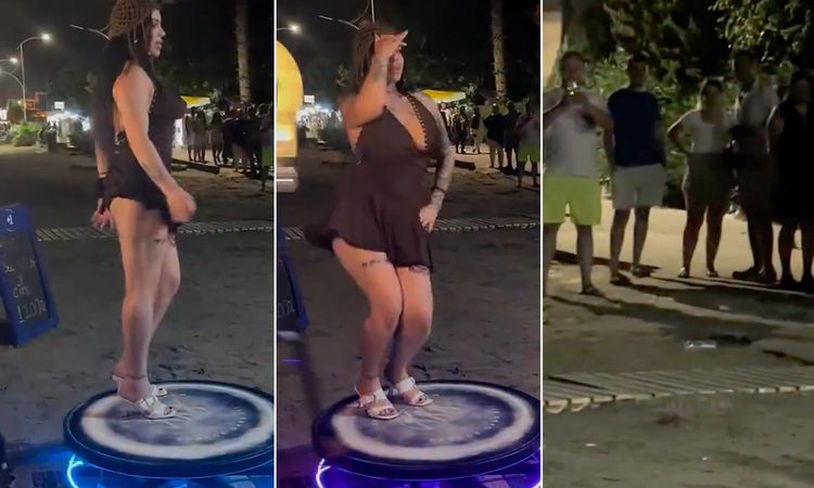Ayrıntılar Netleşti: Bu kıyafetle dans etti, tüm sahil başına toplandı - Son Dakika: Gelişmeler Takip Ediliyor