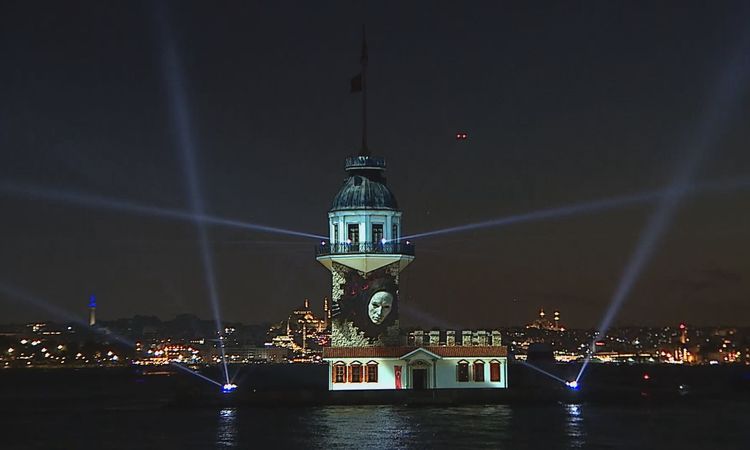 A light show took place at the Maiden's Tower on the 10th anniversary of July 15 - Breaking News