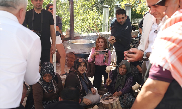 Kritik Açıklama: Alanya'da 2. Keçiboynuzu Hasat Şenliği'nde hasat edilen ürünler pekmeze dönüştürüldü