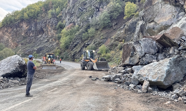 Kritik Açıklama: Artvin Şavşat'ta heyelanla kapanan Meydancık yolu ekiplerin çalışmasıyla açıldı ve Merak Edil