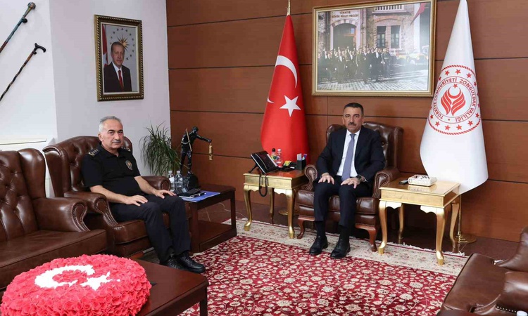 Kritik Açıklama: Batman'dan Zonguldak'a atanan Emniyet Müdürü İbrahim Kaba, Vali'yi ziyaret etti