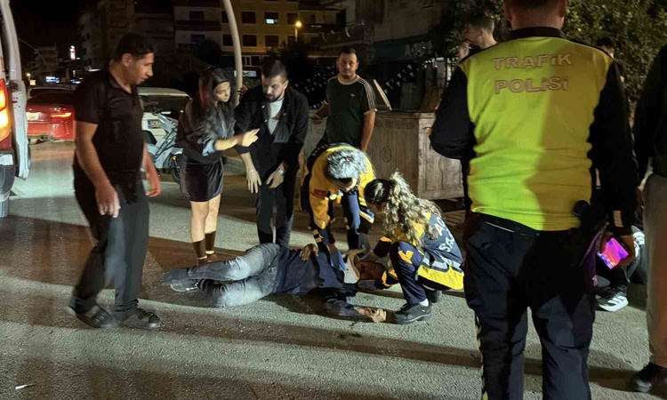 Kritik Açıklama: Gazipaşa’da alkollü motosiklet sürücüsü otomobile çarptı