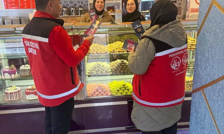 Kritik Açıklama: Gediz'de kadına şiddetle mücadele için broşürlü bilgilendirme yapıldı